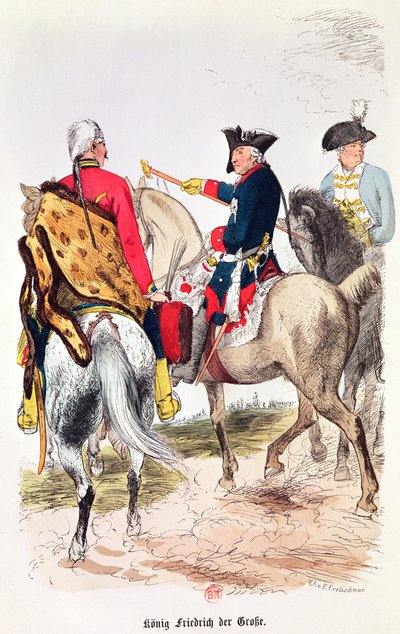 Friedrich II. (1712-86) der Große, Illustration aus 